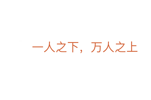 一人之下,万人之上