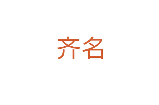 齐名