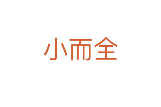 小而全